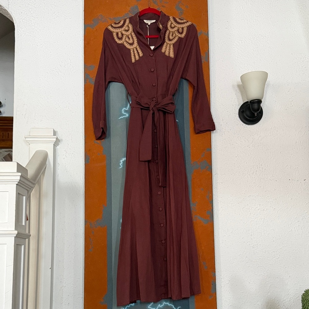 Chasing Unicorns 1940s Maxi Duster Dress